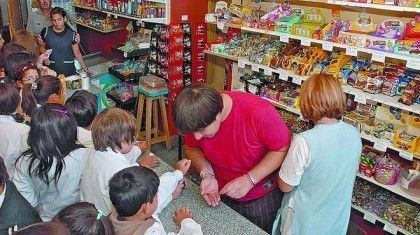 No a la comida chatarra en las escuelas en Chile