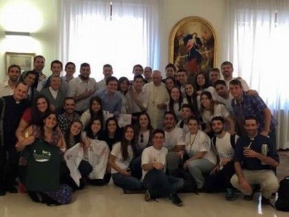 El Papa recibió a jóvenes argentinos que viajan a la JMJ