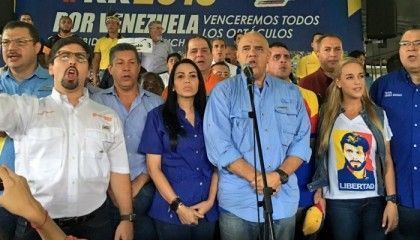Movilización opositora en Venezuela