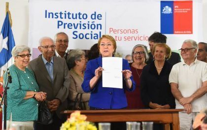Chile: el Gobierno incrementa las jubilaciones solidarias