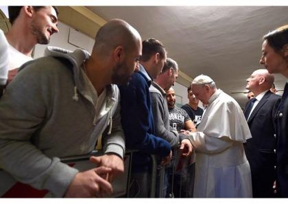 Los reclusos al Papa: “Nos hizo olvidar que estamos en una cárcel”