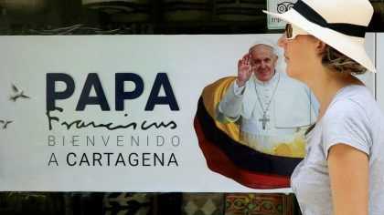 El Papa llega a Colombia en busca de reconciliación y la paz