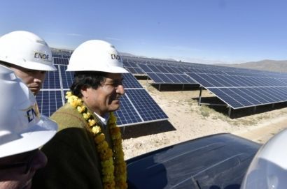 Bolivia inaugura su segunda planta de energía solar