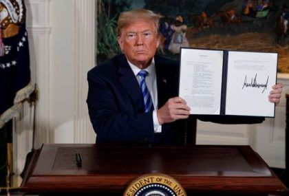 Estados Unidos retira su firma del acuerdo nuclear con Irán