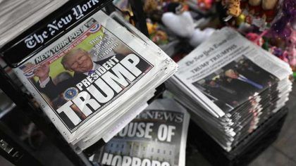 Los ataques de Trump a la prensa estigmatizados por más de 300 diarios