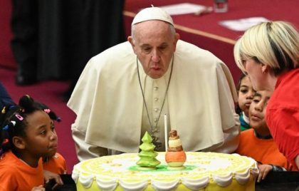 Un Papa que no suele festejar el cumpleaños