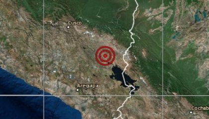 Un sismo de fuerte intensidad se registró en el sur de Perú
