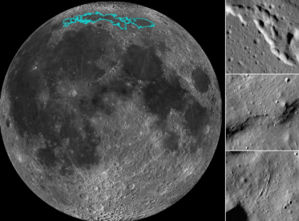 La Luna se está arrugando, se enfría y tiene sismos