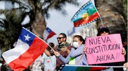 Marchas y manifestaciones en Chile en una jornada de huelga nacional