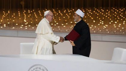 El Papa participará de la primera celebración del Día de la Fraternidad Humana
