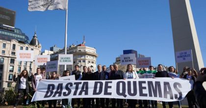 Intendentes santafesinos reclamaron en Buenos Aires por el humo del Delta del Paraná